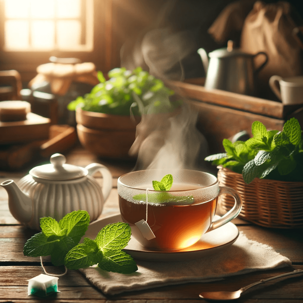 شاي بنعناع باستخدام الذكاء الصناعي