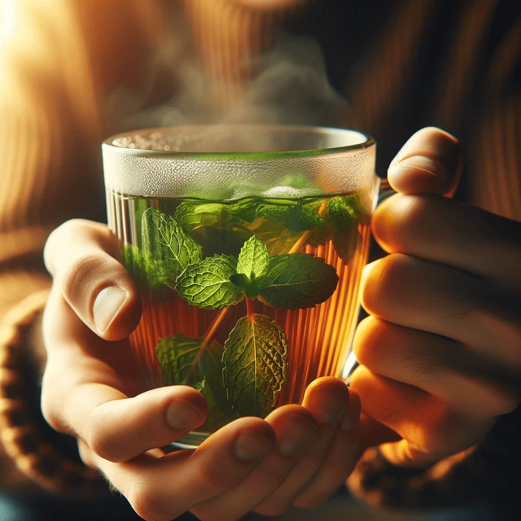 شاي منعش بنعناع باستخدام الذكاء الصناعي